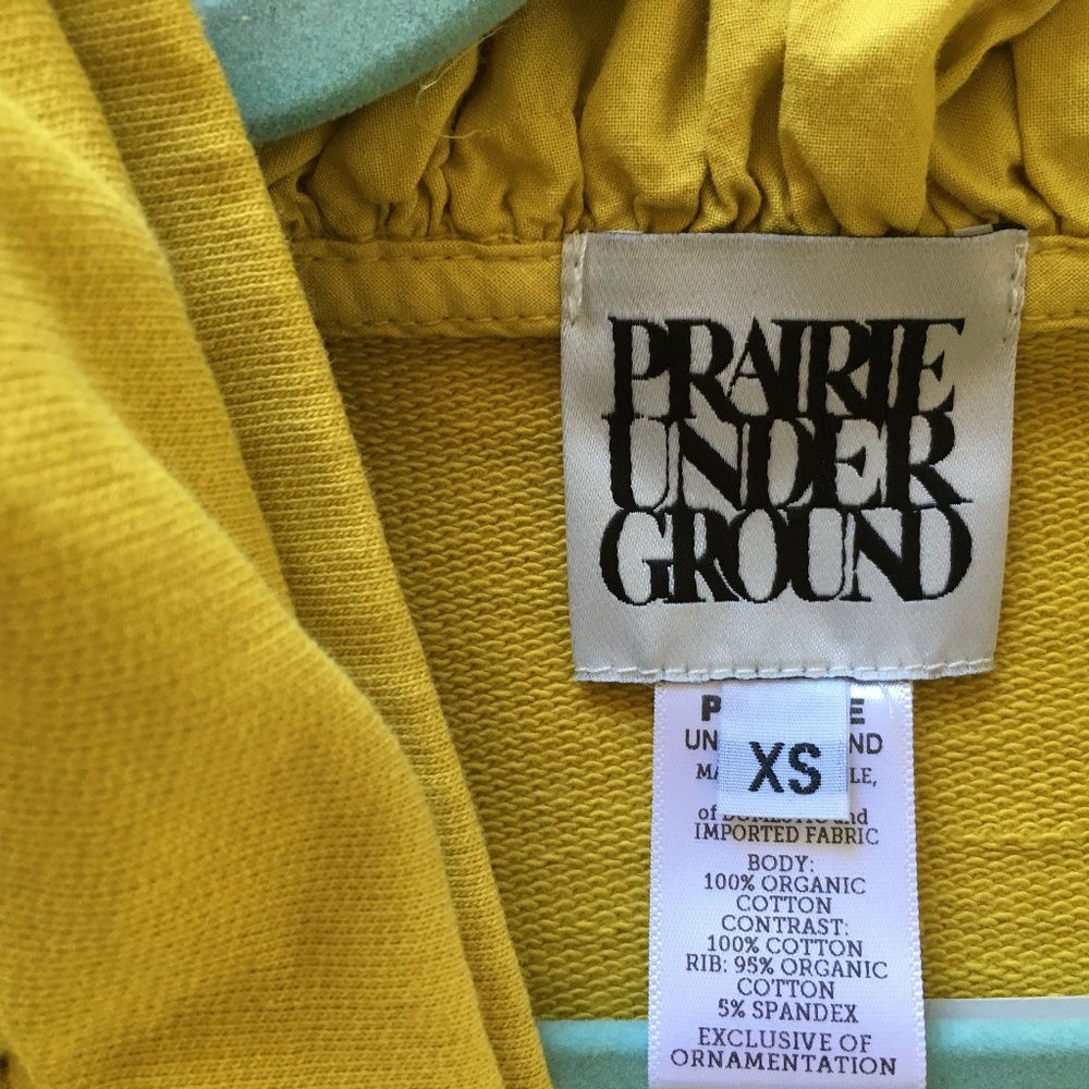 Prairie Underground Short Cloak Hoodie Avocado XS - Picture 4 of 6